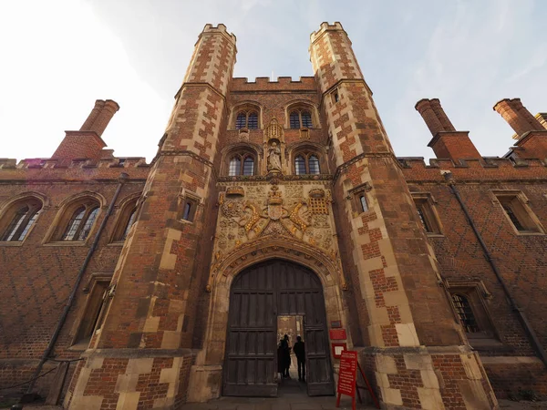 Cambridge Verenigd Koninkrijk Circa Oktober 2018 Hoofdingang Aan John College — Stockfoto