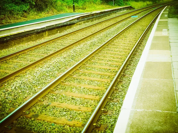 Demiryolu Demiryolu Parça Için Toplu Taşıma Retro Vintage Tren — Stok fotoğraf