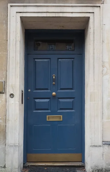 Una Porta Ingresso Legno Inglese Tradizionale Vintage — Foto Stock