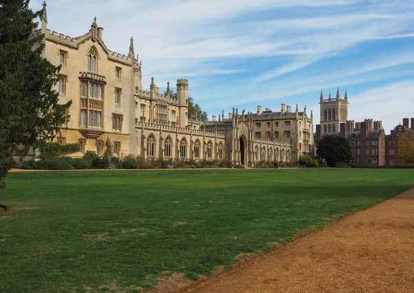 Cambridge Reino Unido Circa Octubre 2018 Nuevo Tribunal John College — Foto de Stock