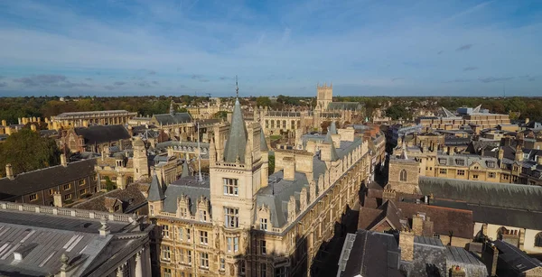 Vista Aérea Cidade Cambridge Reino Unido — Fotografia de Stock