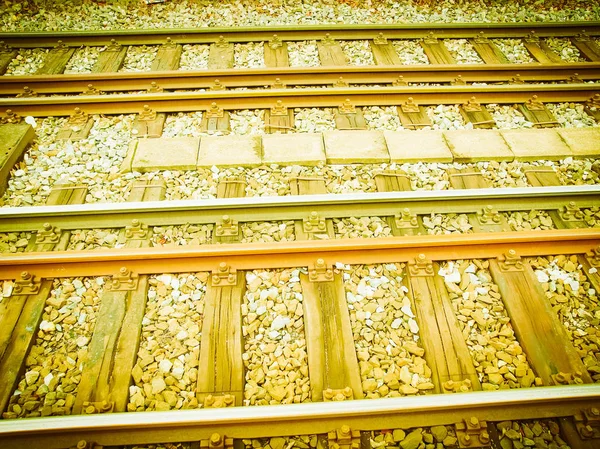 Ferrovie Ferrovie Trasporto Ferroviario Vintage Retrò — Foto Stock