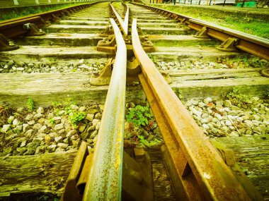 Demiryolu demiryolu parça için toplu taşıma retro vintage Tren