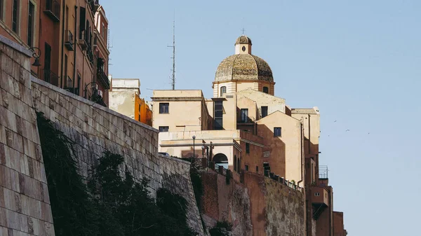 Castello Quarter Aka Casteddu Susu Meaning Upper Castle Sard Old — Stock Photo, Image