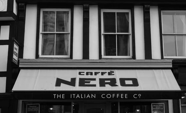Cambridge Reino Unido Circa Octubre 2018 Caffe Nero Tienda Blanco — Foto de Stock