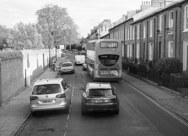 Cambridge Ngiltere Ekim 2018 Yaklaşık Kenti Siyah Beyaz — Stok fotoğraf