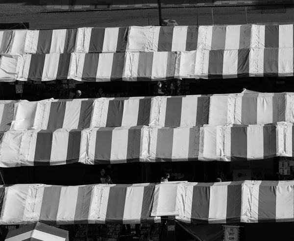 Cambridge Circa October 2018 Aerial View Market Square Black White — Stock Photo, Image