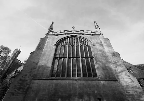 Cambridge Royaume Uni Circa Octobre 2018 Trinity College Noir Blanc — Photo