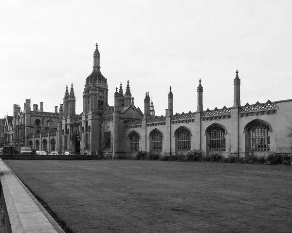 Cambridge Circa October 2018 King College Black White — Stock Photo, Image