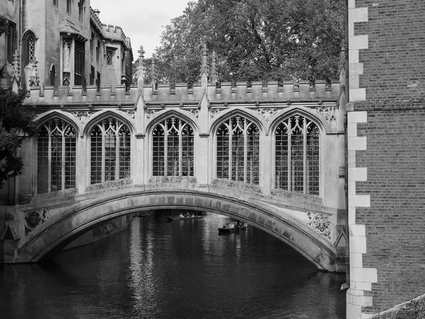 Cambridge Oktober 2018 Sieufzerbrücke Über River Cam John College Schwarz — Stockfoto