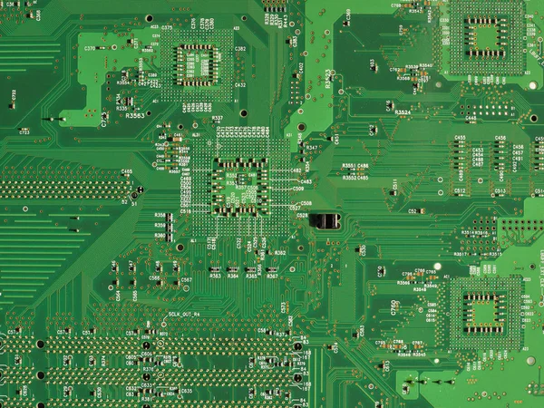 Detail Van Een Elektronische Printplaat Pcb — Stockfoto