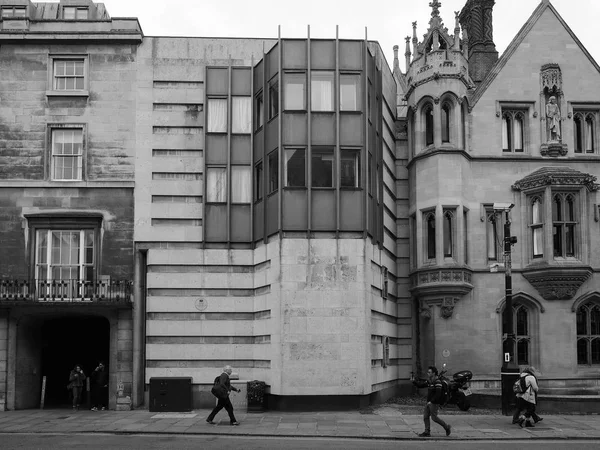 Cambridge Circa October 2018 Keynes Building King College Black White — Stock Photo, Image