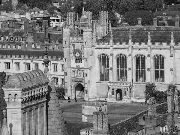 Cambridge Oktober 2018 Luftaufnahme Der Stadt Schwarz Weiß — Stockfoto