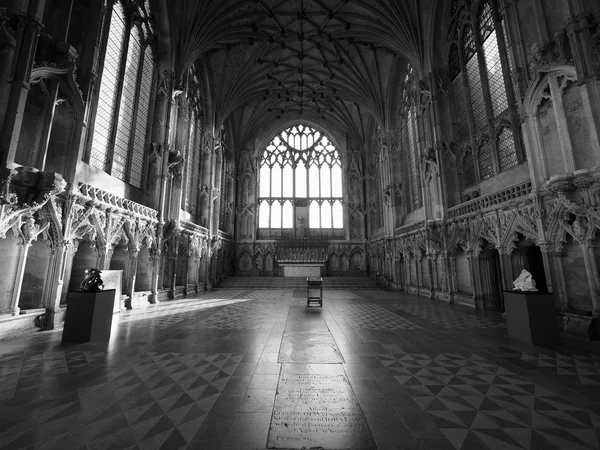 黒と白のイーリー大聖堂でイーリー イギリス 2018年 月年頃 聖母礼拝堂 — ストック写真