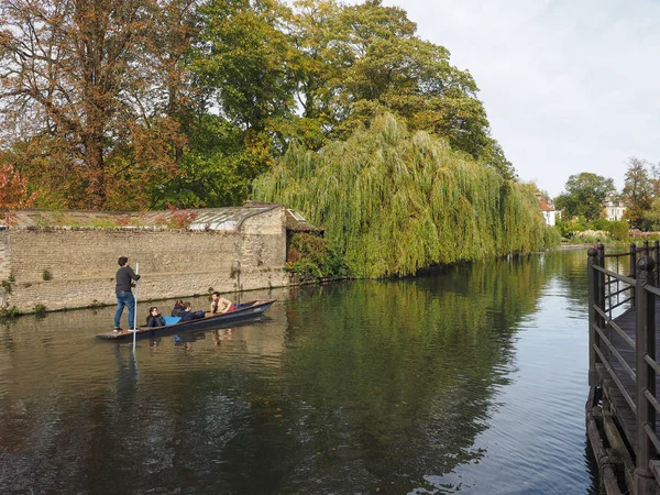 Cambridge Regno Unito Circa Ottobre 2018 Puntare Sulla River Cam — Foto Stock