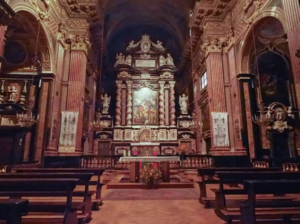 Turin Italia Circa Novembrie 2018 Interiorul Bisericii Parohiale San Francesco — Fotografie, imagine de stoc