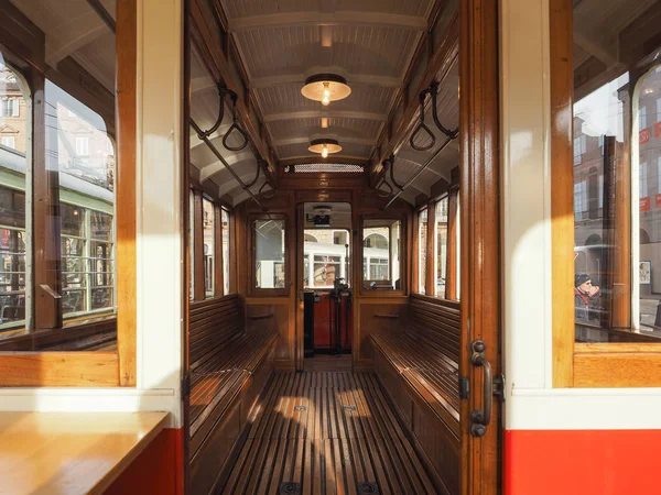 Turin Italie Circa Décembre 2018 Tram Vintage 502 Trolley Festival — Photo