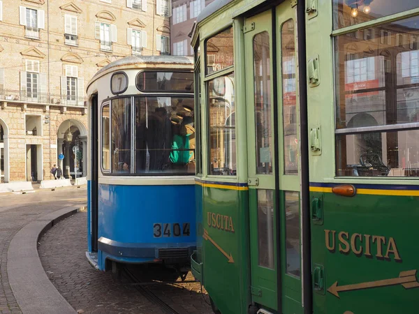 Turin Itália Circa Dezembro 2018 Trailer Bonde Alemão Vintage 3404 — Fotografia de Stock