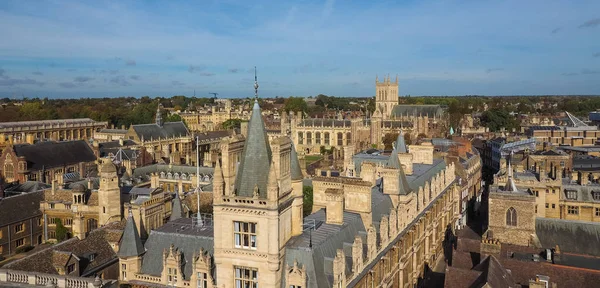 Vista Aérea Cidade Cambridge Reino Unido — Fotografia de Stock