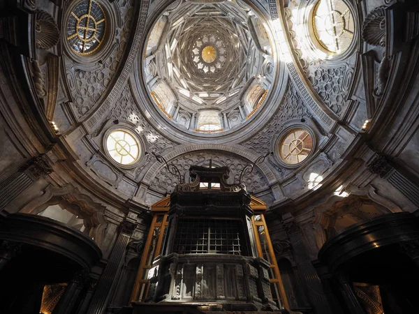 Turín Itálie Cca Října 2018 Kopule Cappella Della Sindone Znamená — Stock fotografie