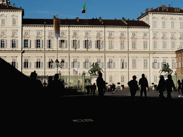 Turin Italy Circa October 2018 Palazzo Reale Meaning Royal Palace — Stock Photo, Image