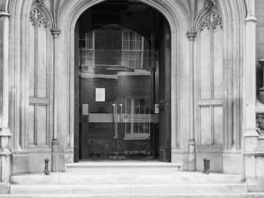 Cambridge, İngiltere - Ekim 2018 yaklaşık: Cambridge University Press siyah beyaz