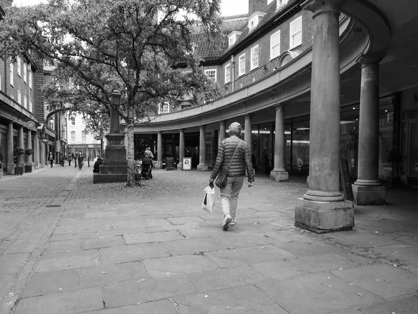 Cambridge Reino Unido Circa Outubro 2018 Pessoas Centro Cidade Preto — Fotografia de Stock