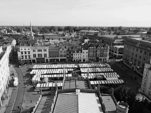 Cambridge Verenigd Koninkrijk Circa Oktober 2018 Luchtfoto Van Het Marktplein — Stockfoto