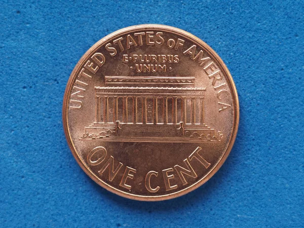 Monnaie Cent Usd Monnaie Des États Unis — Photo