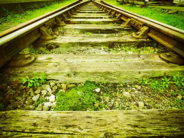 Demiryolu demiryolu parça için toplu taşıma retro vintage Tren