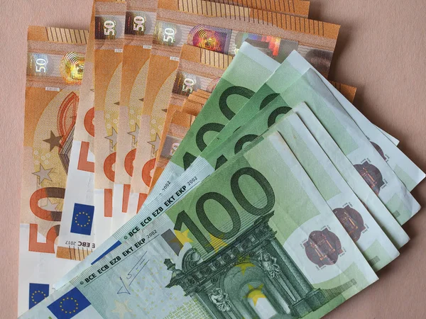 Pieniądze Banknotów Euro 100 Eur Waluta Unii Europejskiej — Zdjęcie stockowe