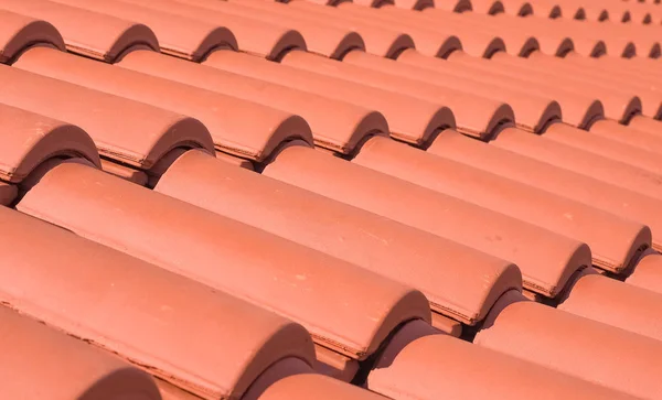 Red Roof Tiles Useful Background — Stock Photo, Image