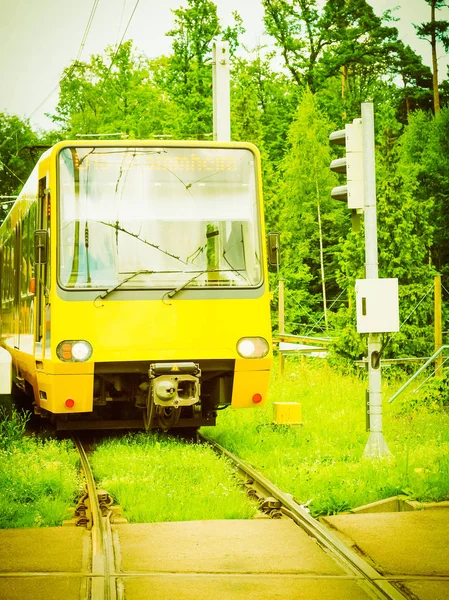 Eine Bahn Bahn Für Öffentliche Verkehrsmittel Vintage Retro — Stockfoto