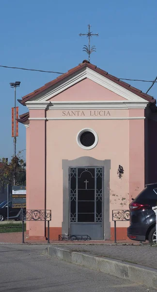 Monta Alba Italia Circa Diciembre 2018 Iglesia Santa Lucía — Foto de Stock