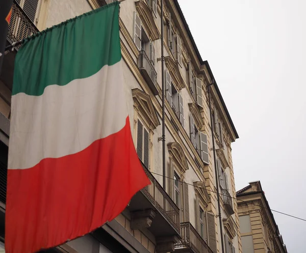 Italská Národní Vlajka Itálie Evropa — Stock fotografie