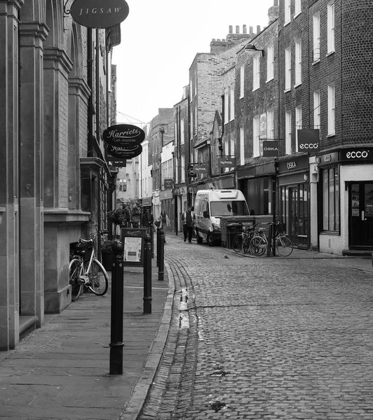 Cambridge Reino Unido Circa Octubre 2018 Green Street Blanco Negro — Foto de Stock