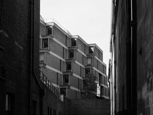 Cambridge Circa October 2018 Wolfson Building Trinity College Black White — Stock Photo, Image