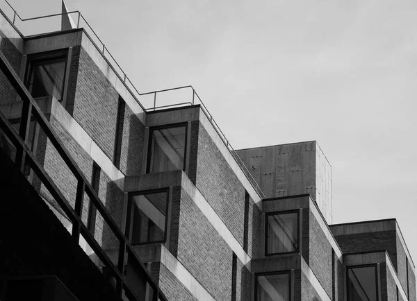 Cambridge Oktober 2018 Wolfson Building Trinity College Schwarz Weiß — Stockfoto