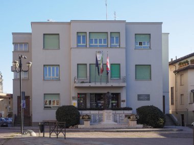 Grugliasco, İtalya - yaklaşık Aralık 2018: Belediye Binası