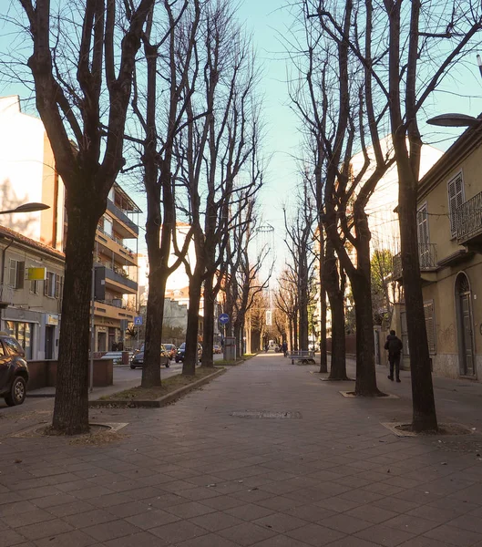 Grugliasco Italy Circa December 2018 Viale Gramsci Avenue — ストック写真