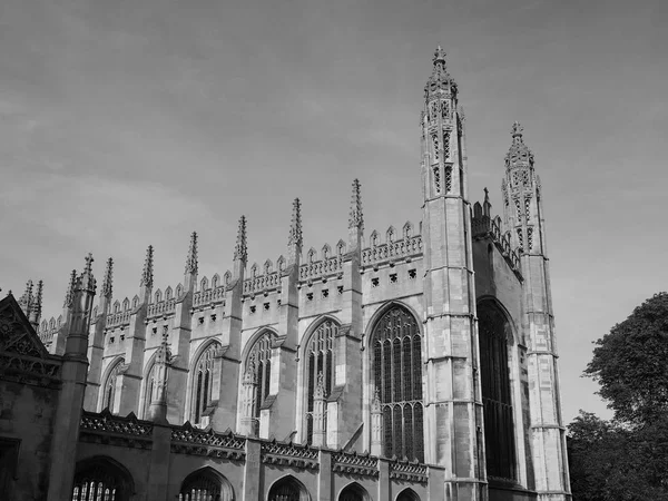 Cambridge Circa October 2018 King College Black White — Stock Photo, Image