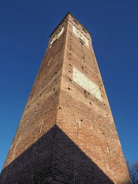 Torre Civica Que Significa Campanario Grugliasco Italia —  Fotos de Stock