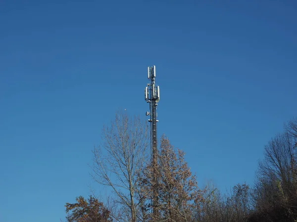 Torre Antena Celular Equipo Electrónico Transceptor Radio Parte Una Red — Foto de Stock