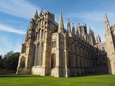 Ely Cathedral (formerly church of St Etheldreda and St Peter and Church of the Holy and Undivided Trinity) in Ely, UK clipart