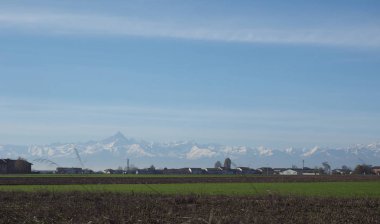 Monte Viso (aka Monviso) Cottian Alps İtalya'nın en yüksek dağıdır