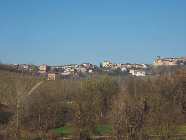 Vista Para Cidade Monta Alba Itália — Fotografia de Stock