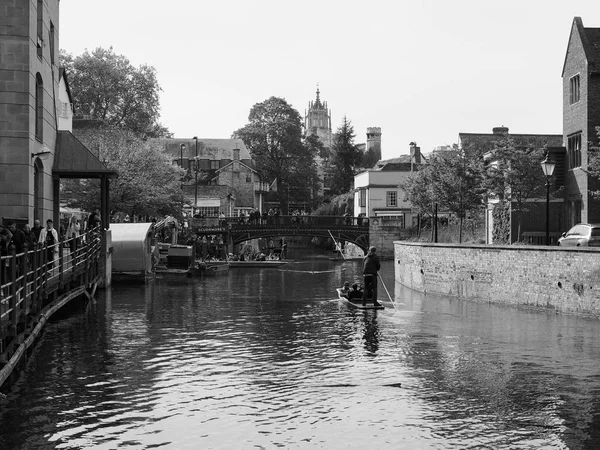 Cambridge Wielka Brytania Około Października 2018 Okolicy Rzeki Cam Czerni — Zdjęcie stockowe