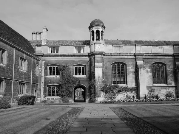 Кембридж Великобритания Circa October 2018 Gonville Caius College Black White — стоковое фото