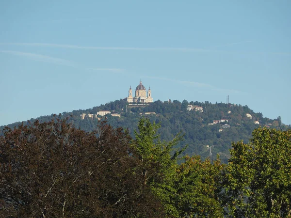 Basiliek Van Superga Heuvels Van Turijn Italië — Stockfoto