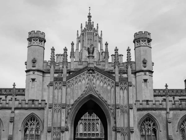 Кембридж Великобританія Близько 2018 Жовтня Нові Суду Івана Коледжу Чорному — стокове фото